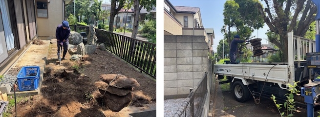 庭石の撤去